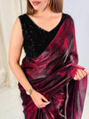 Victoria Beads Satin Designer Saree