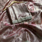 Maharani Collection – Banarasi Soft Tissue Silk Saree with Jaal Weaving & Handwork Lace Border