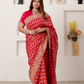 Sindoor Vilas – Pure Georgette Gajji Bandhej Saree