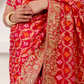 Sindoor Vilas – Pure Georgette Gajji Bandhej Saree