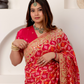 Sindoor Vilas – Pure Georgette Gajji Bandhej Saree