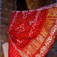 Sindoor Saaj – Karwa Chauth Special Designer Saree in Crimson Red