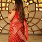 Sindoor Mohini – Karwa Chauth Special Woven Saree in Radiant Red
