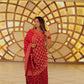 Sindoor Mohini – Karwa Chauth Special Woven Saree in Radiant Red