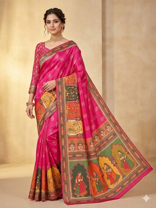 IRA Pure Dola Silk Jacquard Saree - Most Trending