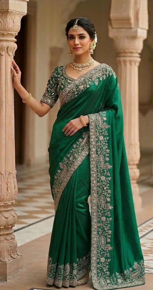Aamori Space Silk Saree