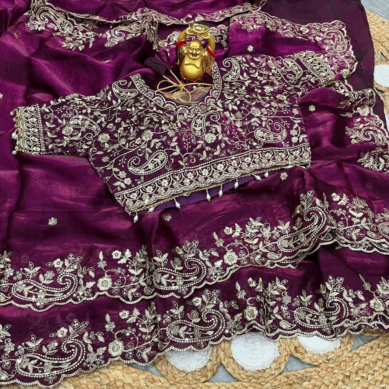 Aamori Space Silk Saree