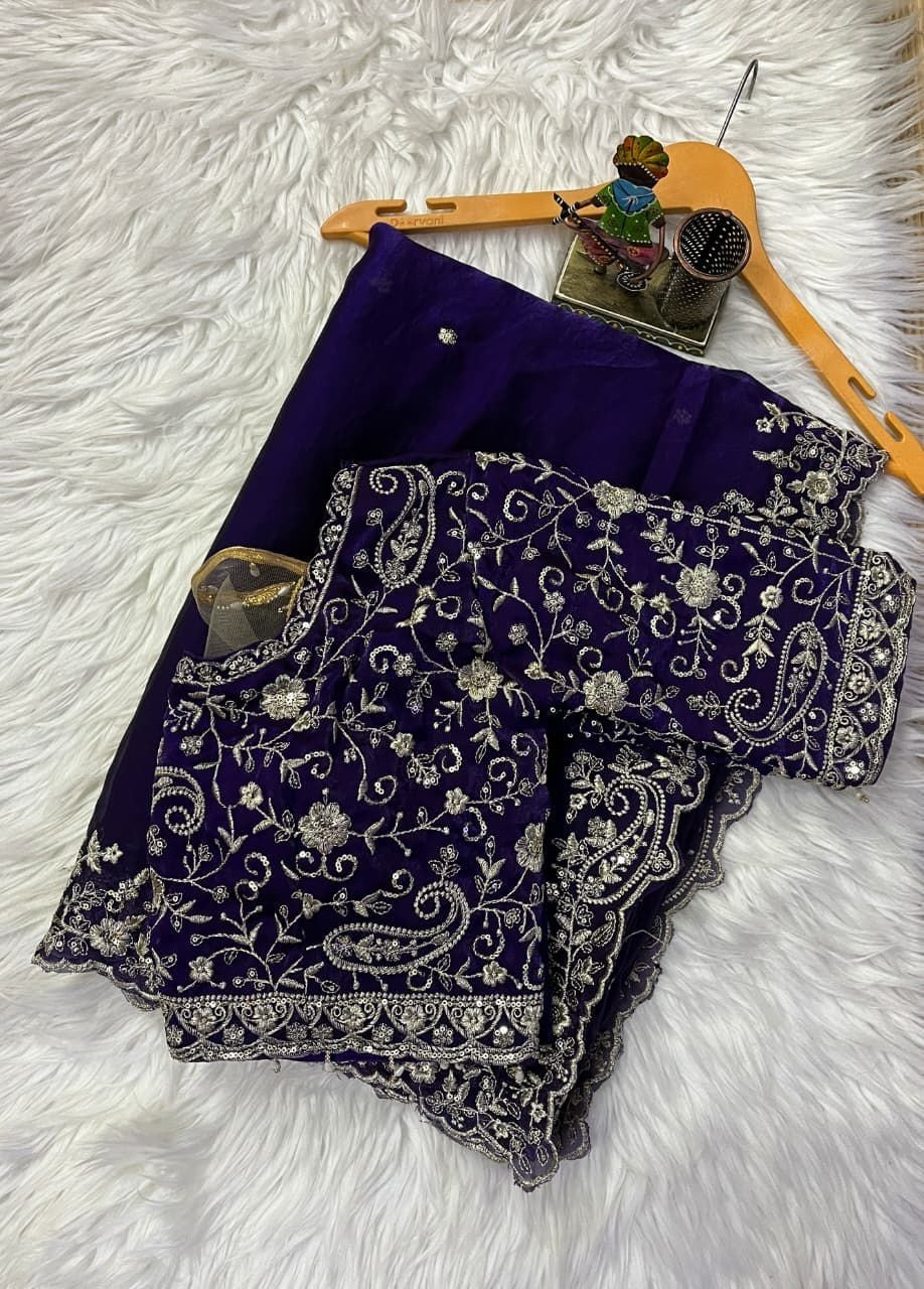 Aamori Space Silk Saree