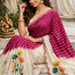 Leheriya Floral Handwork Georgette Saree