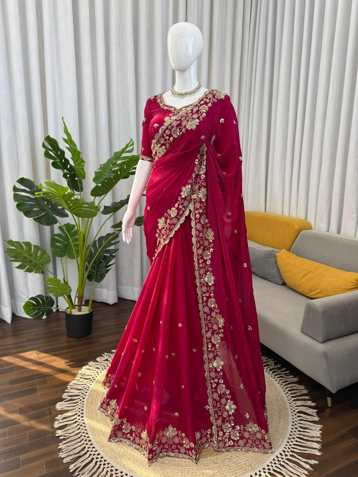 Royal Beads Elegance Designer Saree
