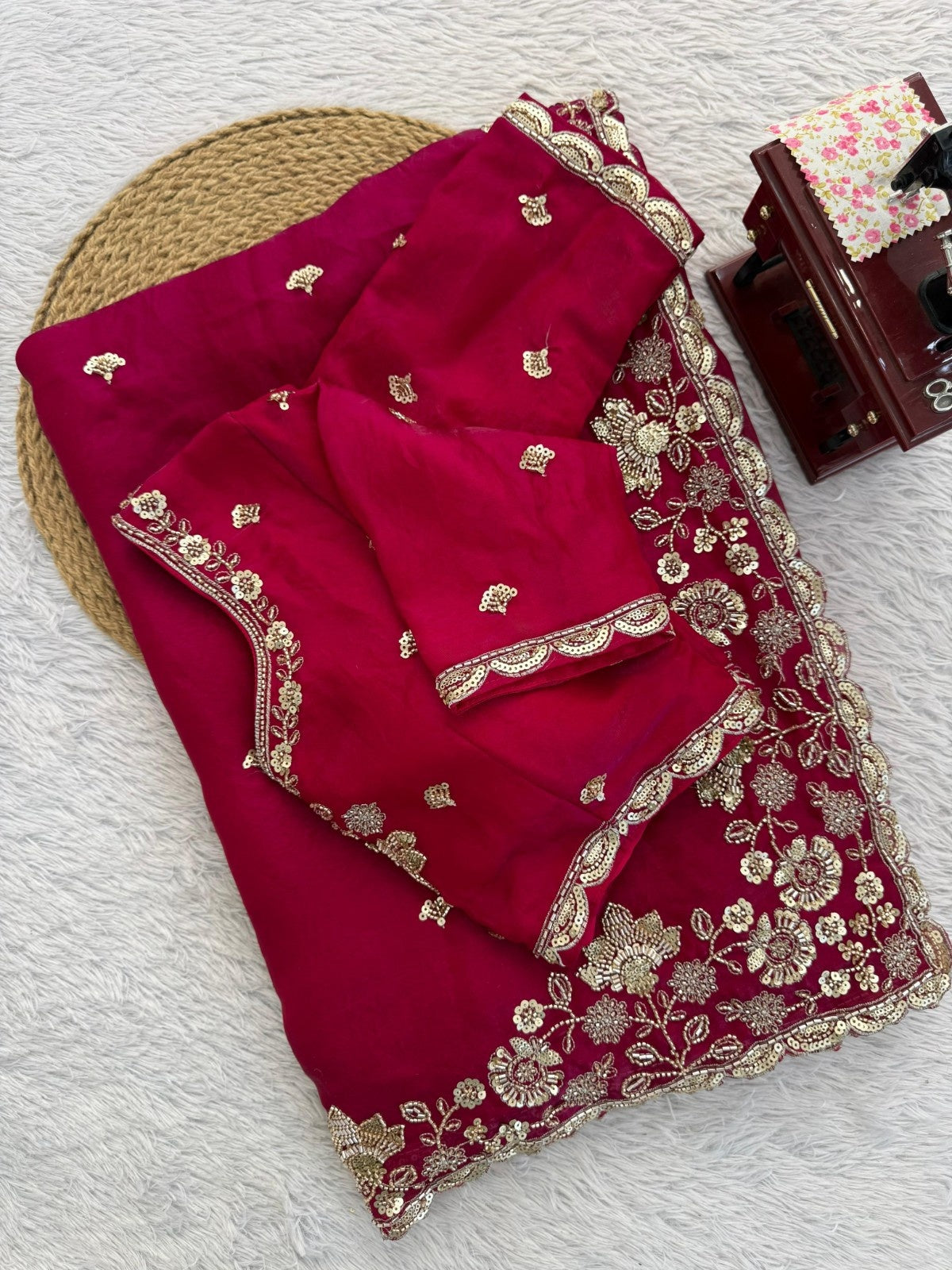 Royal Beads Elegance Designer Saree