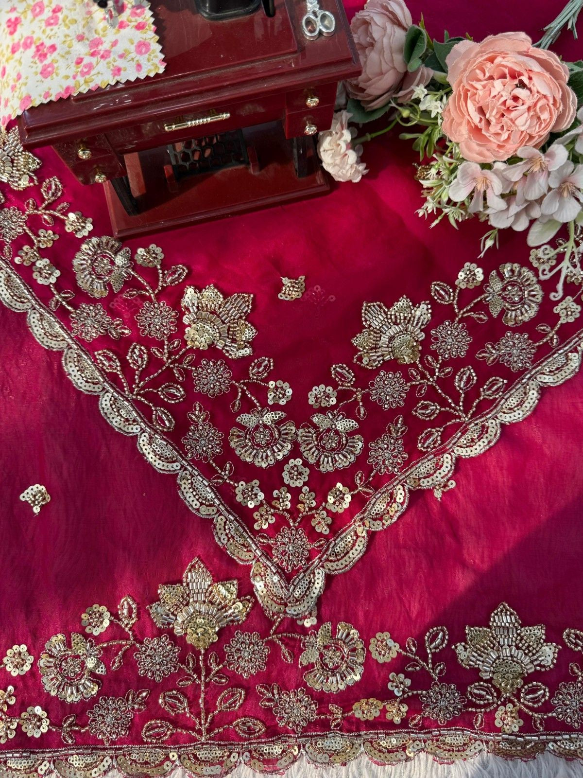 Royal Beads Elegance Designer Saree