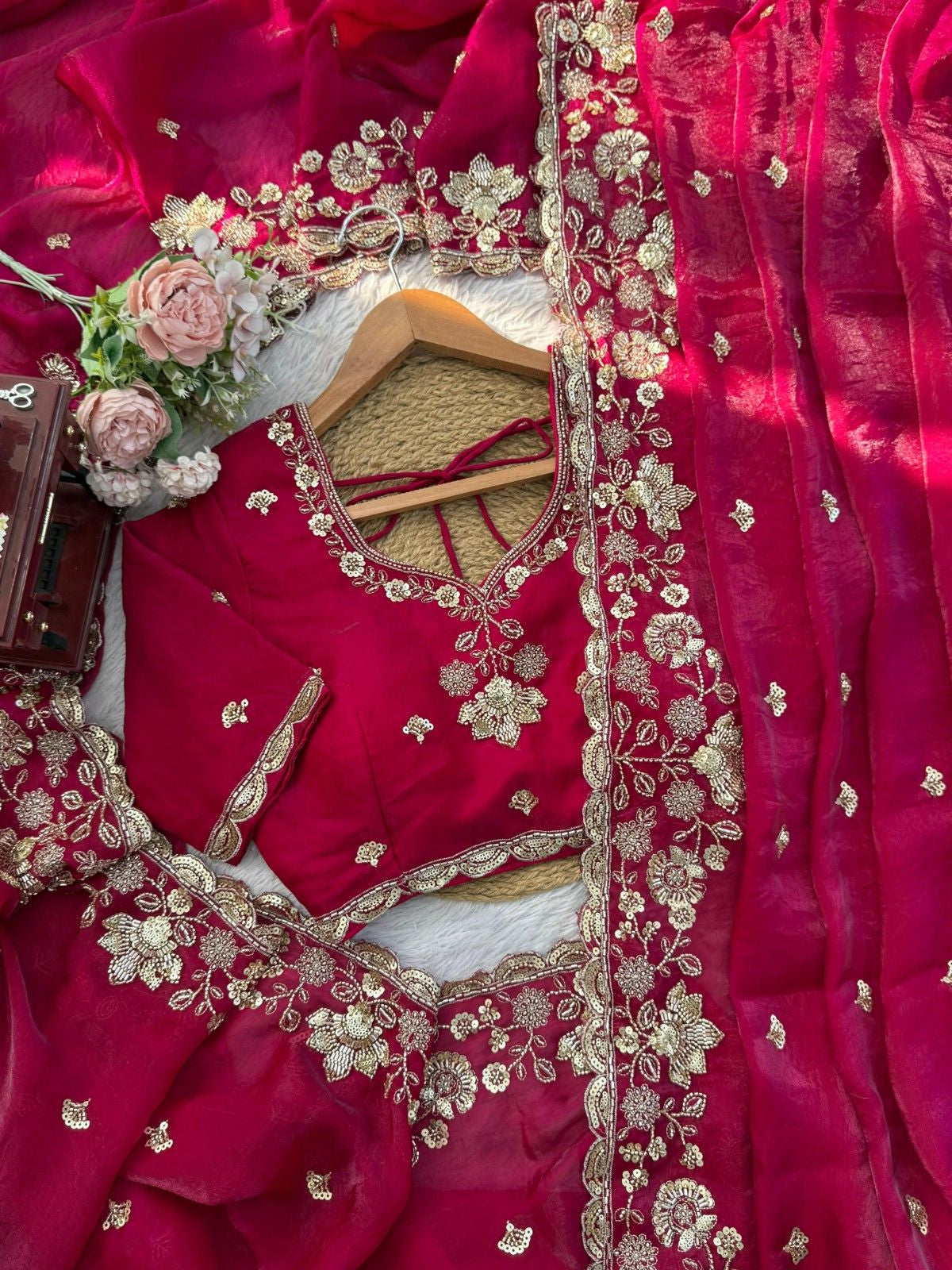 Royal Beads Elegance Designer Saree