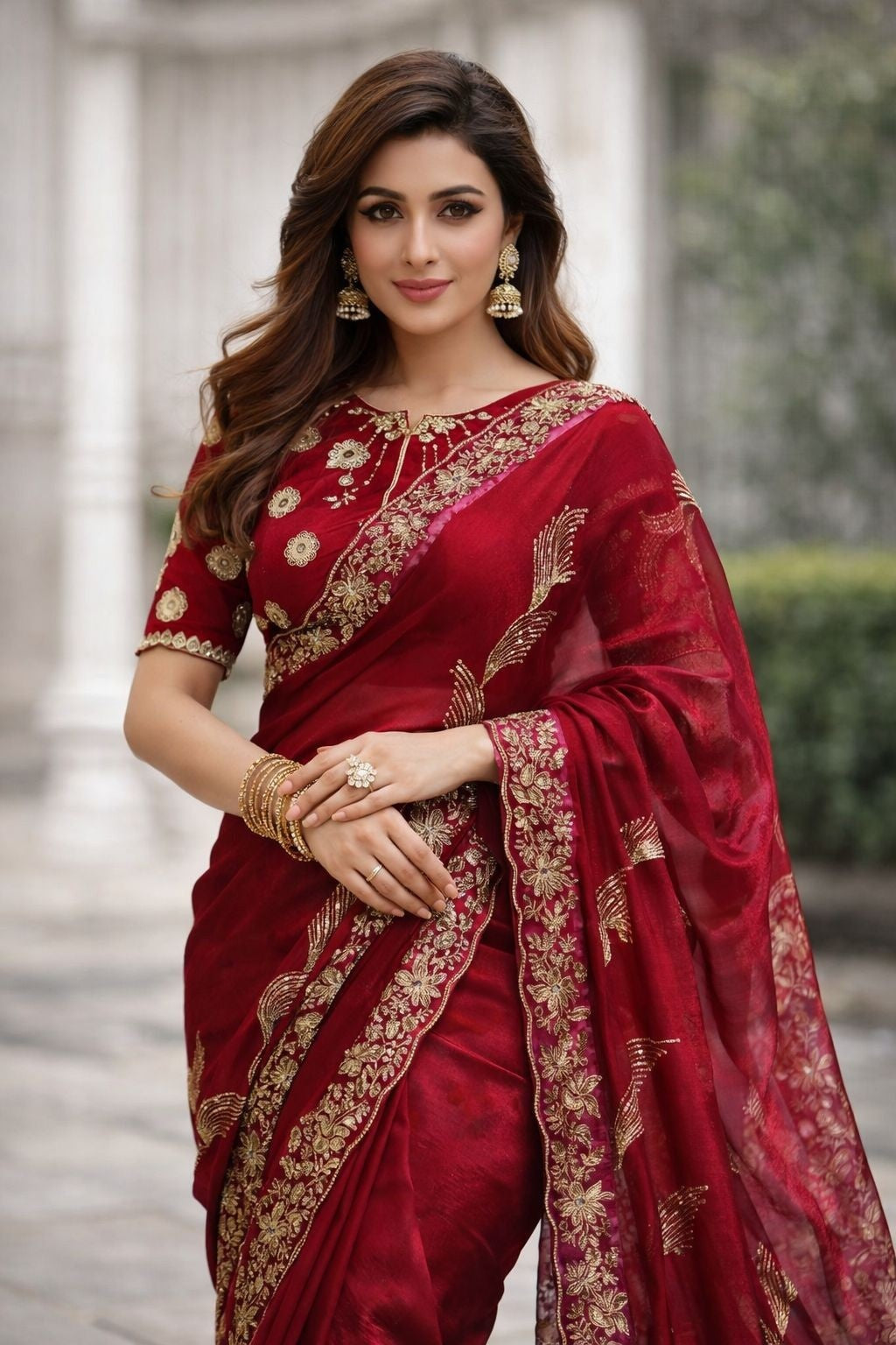 Celebrity Shine Fendy Satin Saree