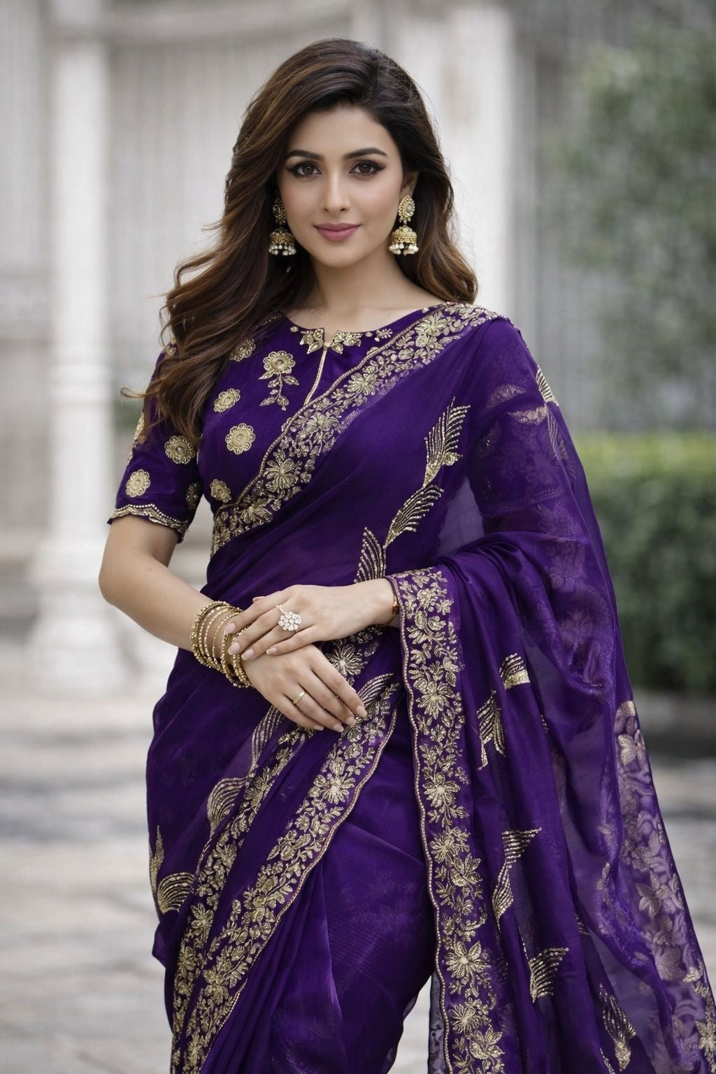 Celebrity Shine Fendy Satin Saree