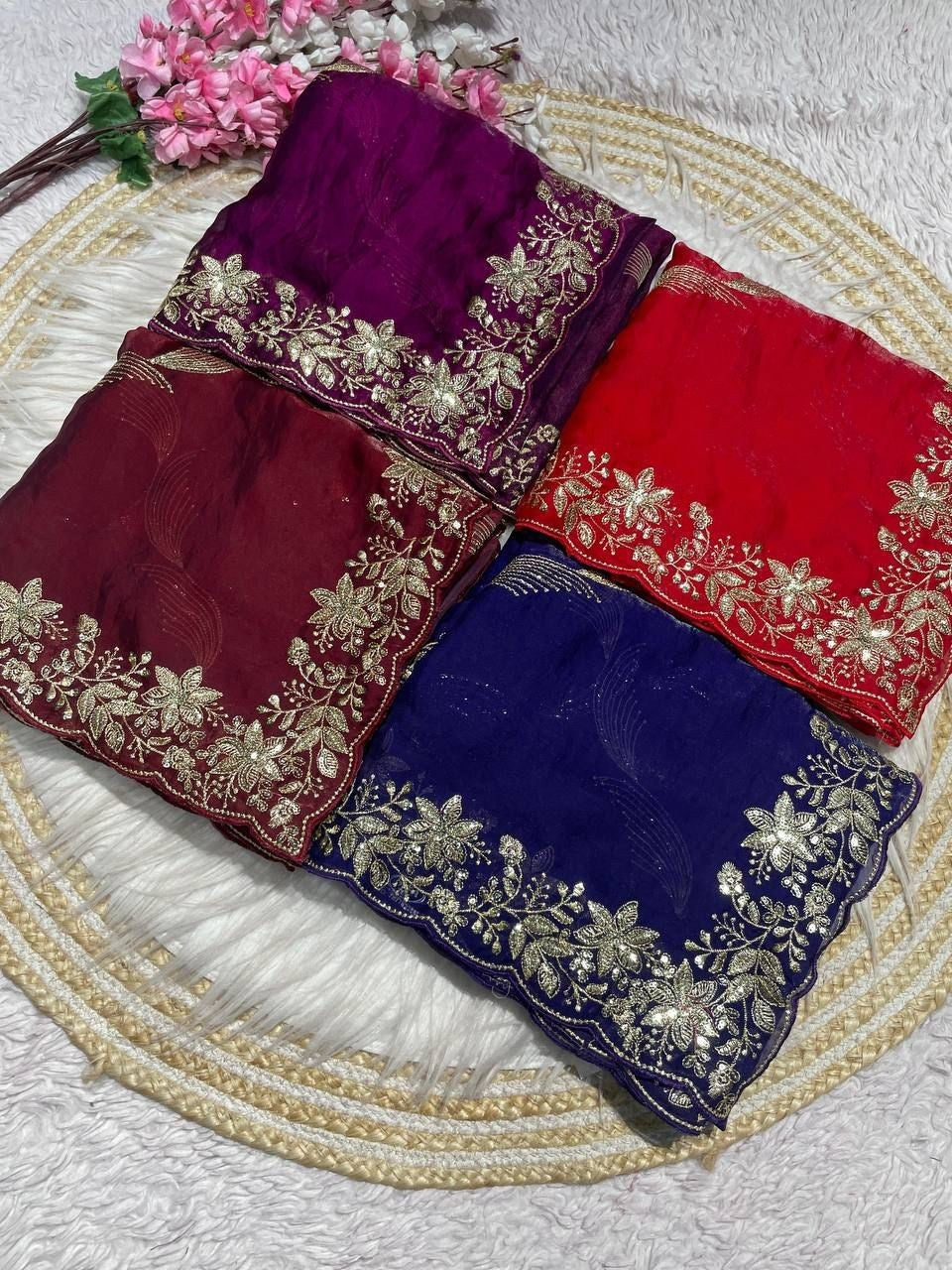 Celebrity Shine Fendy Satin Saree
