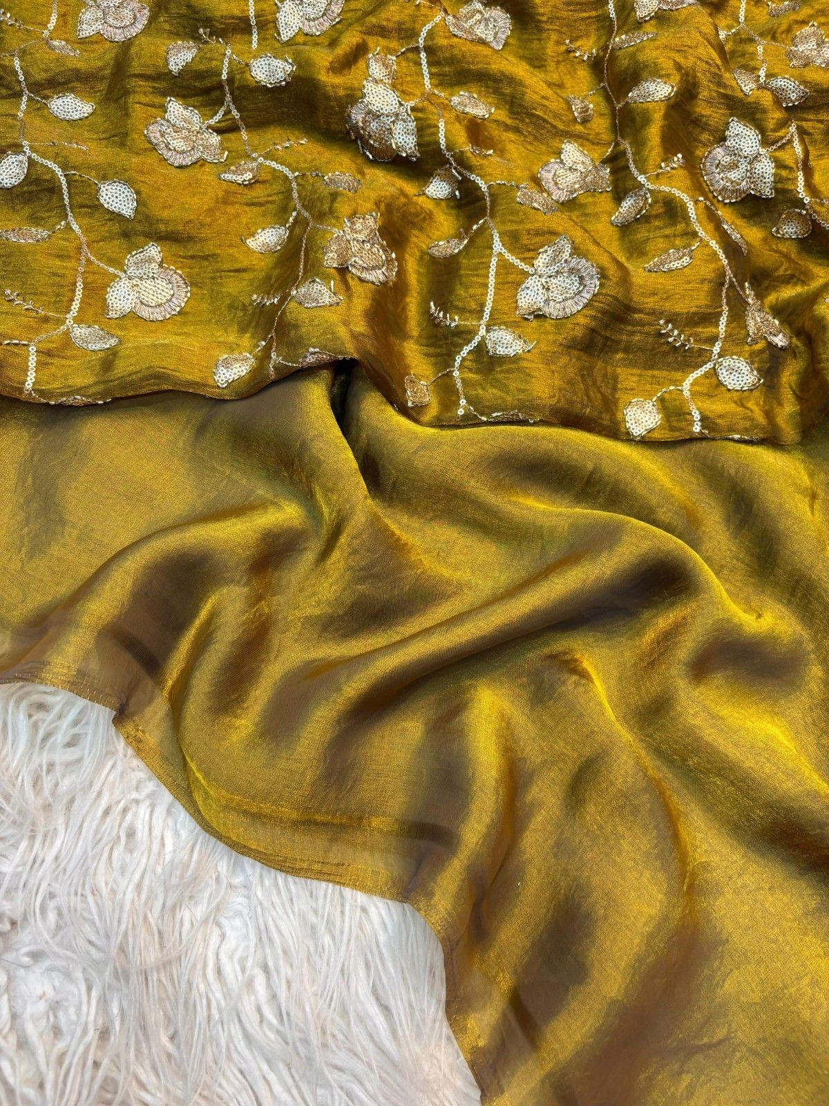 Epic Two Tone Fancy Designer Saree