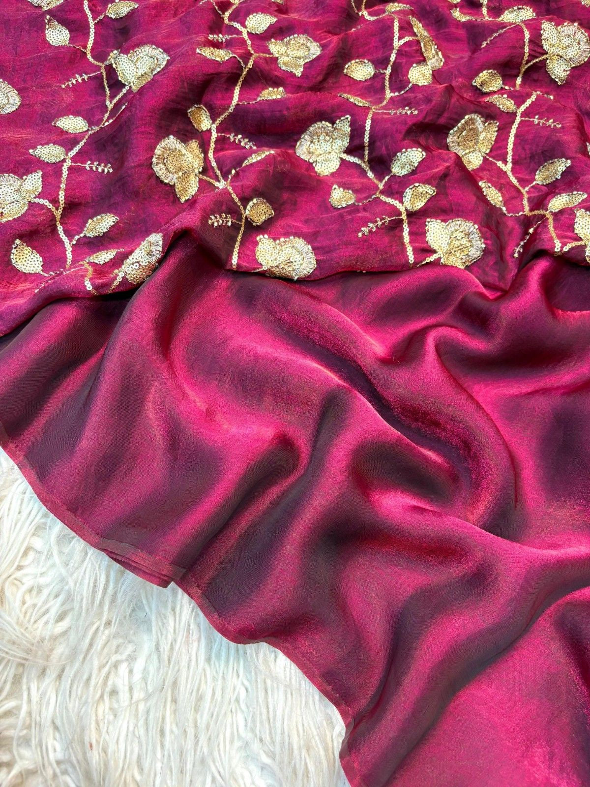 Epic Two Tone Fancy Designer Saree