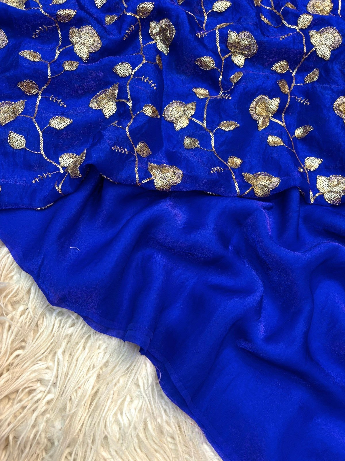 Epic Two Tone Fancy Designer Saree