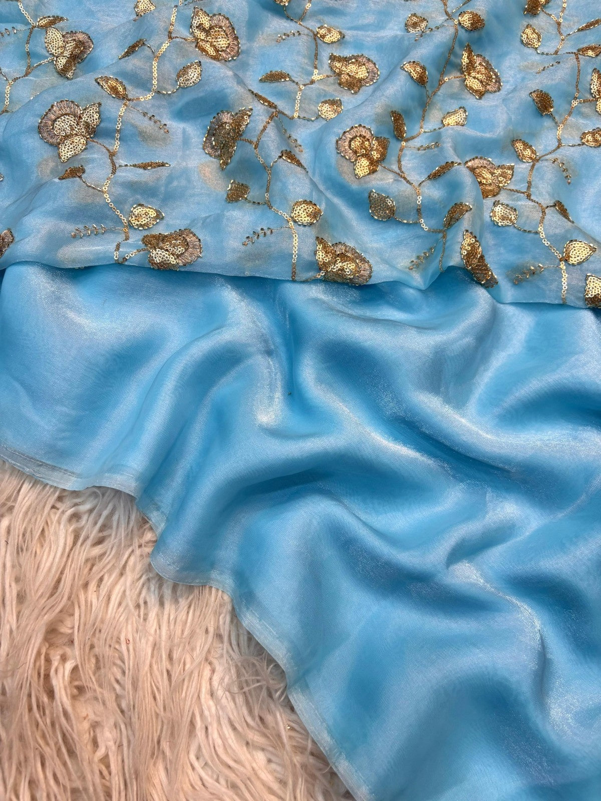Epic Two Tone Fancy Designer Saree