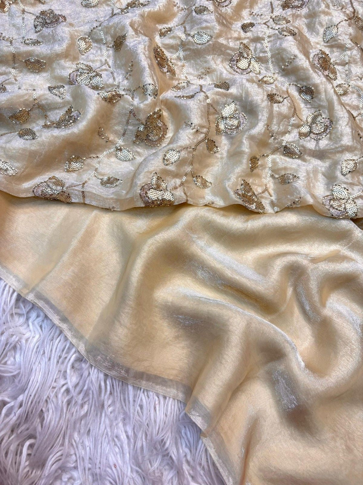 Epic Two Tone Fancy Designer Saree