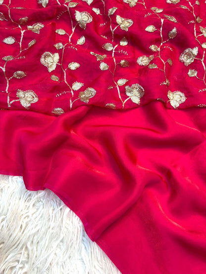 Epic Two Tone Fancy Designer Saree