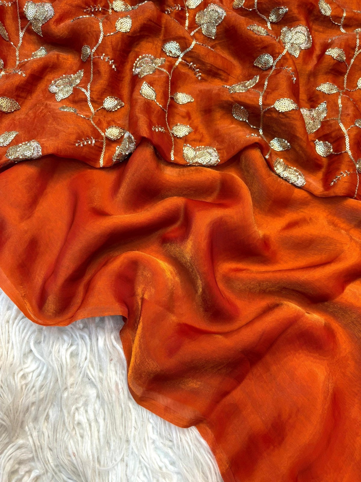 Epic Two Tone Fancy Designer Saree