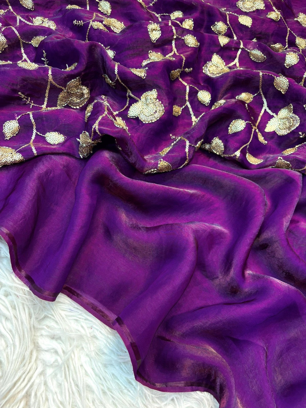 Epic Two Tone Fancy Designer Saree