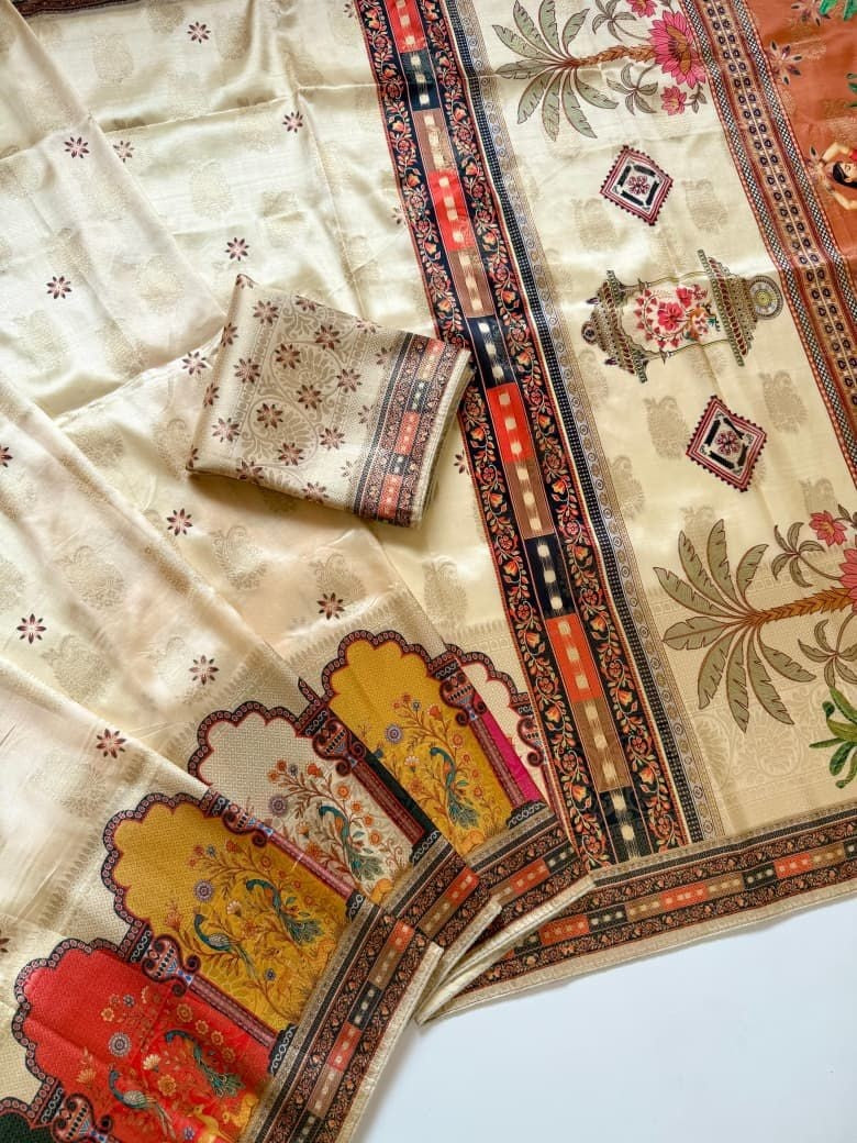 IRA Pure Dola Silk Jacquard Saree - Most Trending