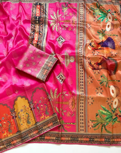 IRA Pure Dola Silk Jacquard Saree - Most Trending