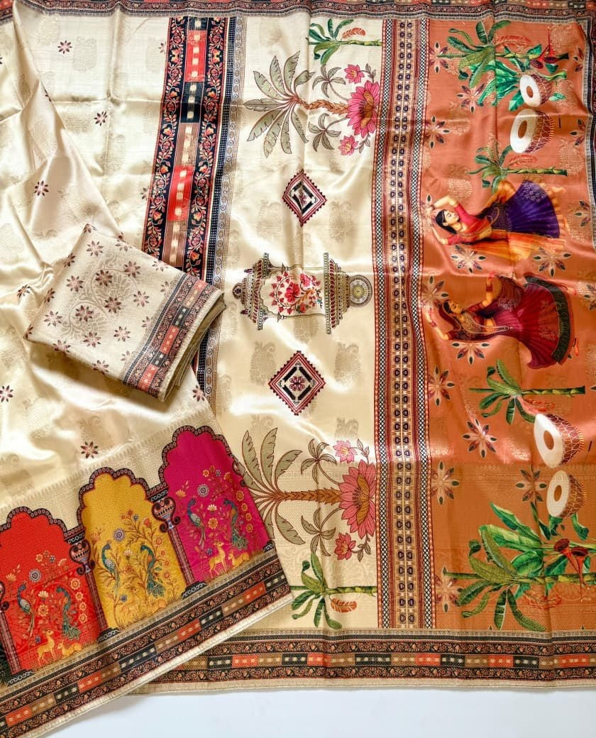 IRA Pure Dola Silk Jacquard Saree - Most Trending