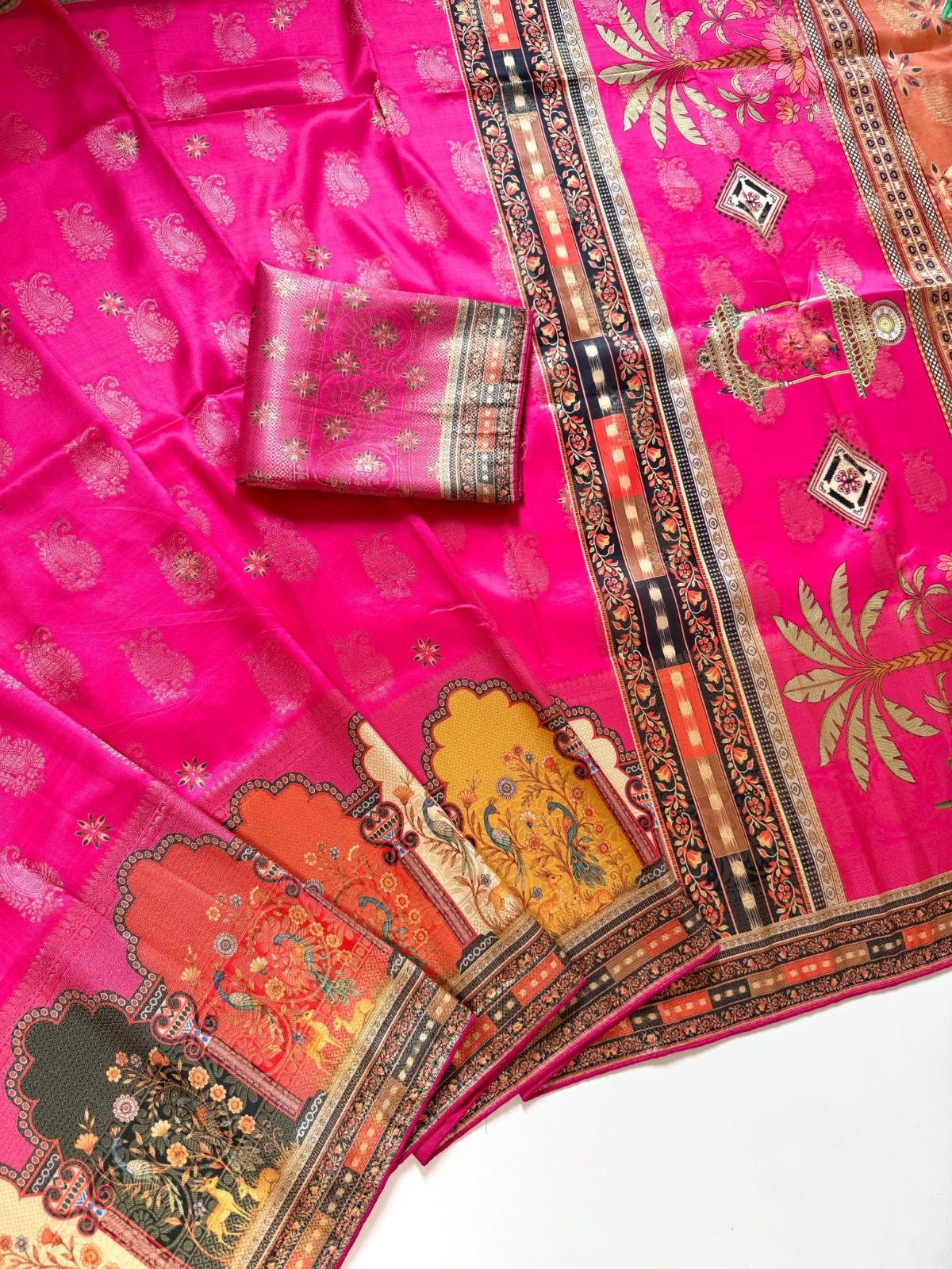 IRA Pure Dola Silk Jacquard Saree - Most Trending