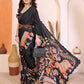 Manipuri Silk Kalamkari Mirror Work Saree