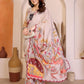 Manipuri Silk Kalamkari Mirror Work Saree