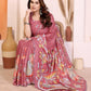 Manipuri Silk Kalamkari Mirror Work Saree