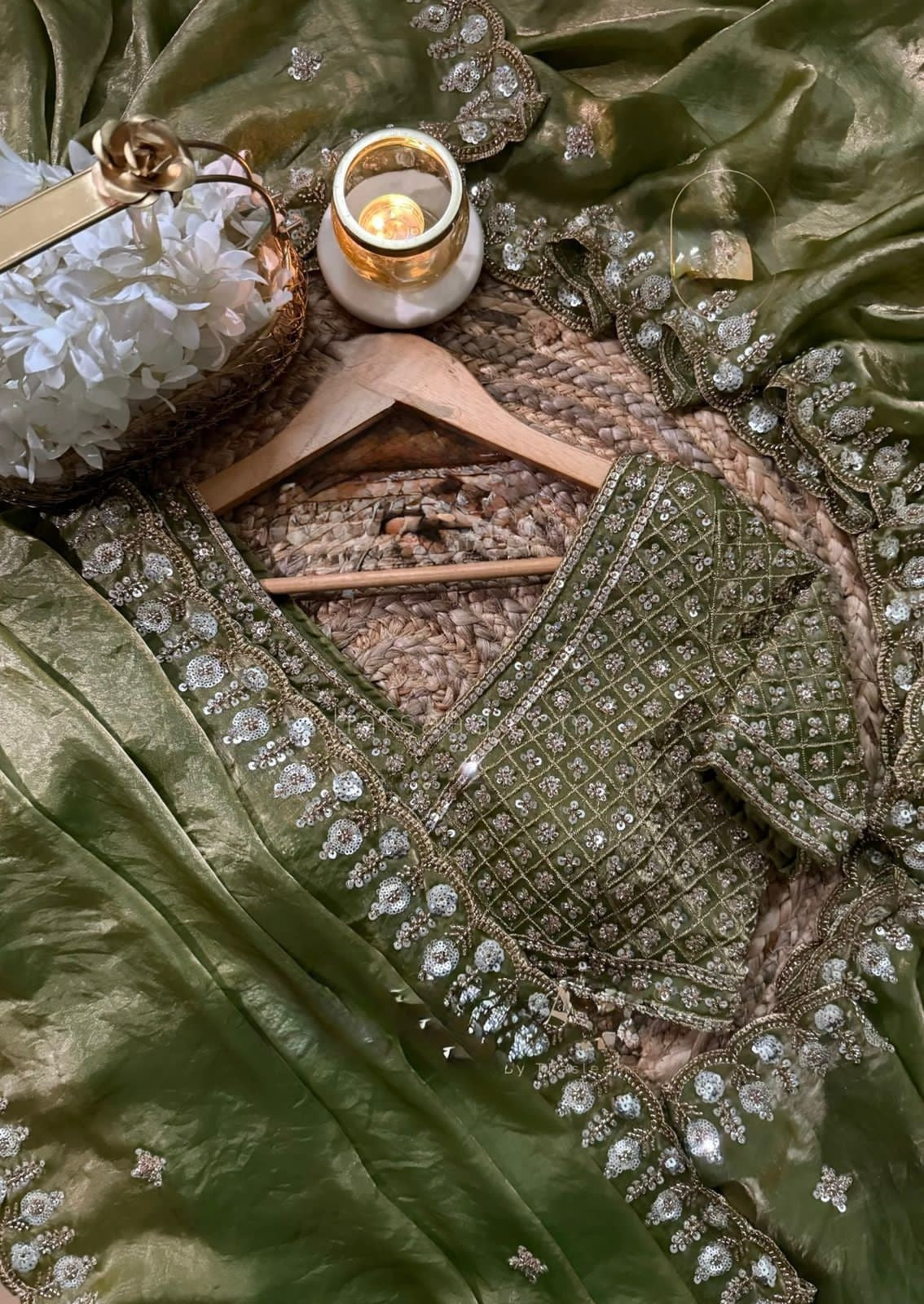 Royal Beads Designer Fendy Silk Saree