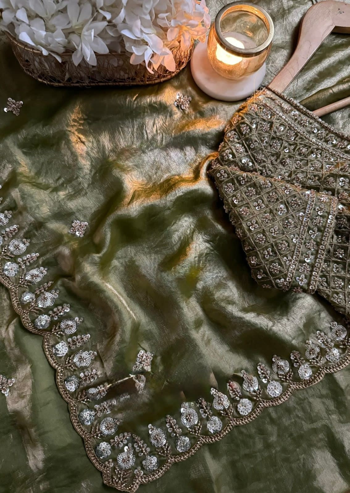 Royal Beads Designer Fendy Silk Saree
