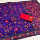 Rajwadi Kashmiri Pashmina Weaving Saree