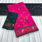 Rajwadi Kashmiri Pashmina Weaving Saree