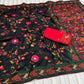 Rajwadi Kashmiri Pashmina Weaving Saree
