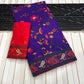 Rajwadi Kashmiri Pashmina Weaving Saree