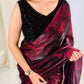 Victoria Beads Satin Designer Saree