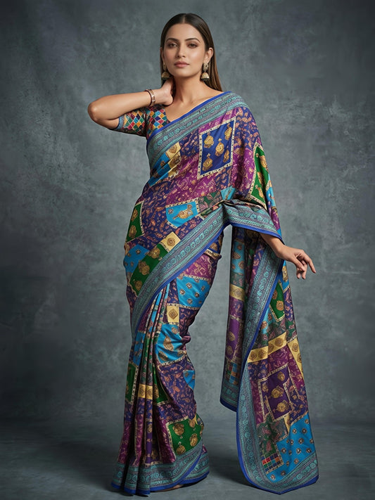 Raj Gharana Masakali Georgette Saree
