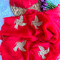 IRA Reet Tulips – Handwork Moss Chiffon Saree