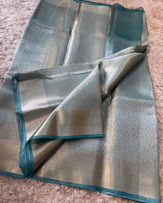 NEW SKYBLUE – Banarasi Brocade Tissue Silk Saree Collection