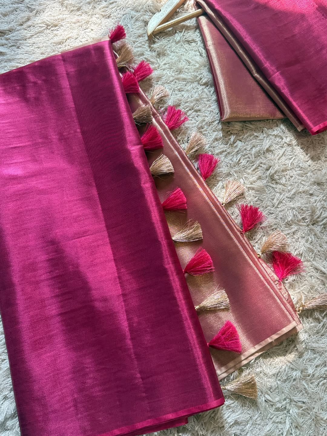 Celebrity-Inspired Chanderi Tissue Silk Saree