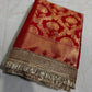 New Premium Red Banarasi Katan Silk Saree
