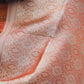 Elegant Rust Orange Banarasi Tissue Silk Saree with Lace Border