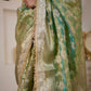 Maharani Green Brocade Elegance Saree