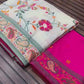 Rajwadi Kashmiri Pashmina Weaving Saree